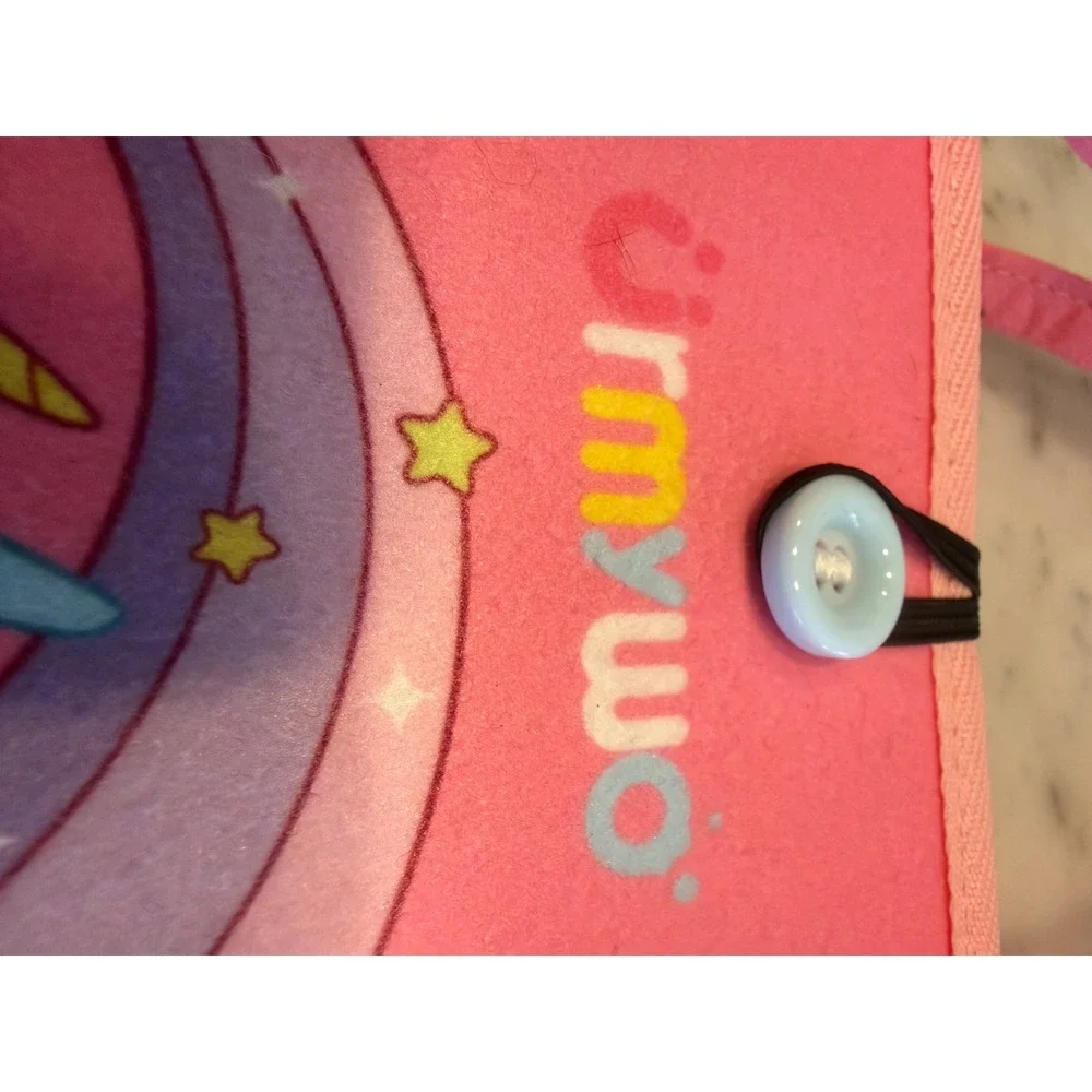 Urmywo‎ Unicorn Busy Board Toddler Sensory Toy Felt Activity Book Travel Case